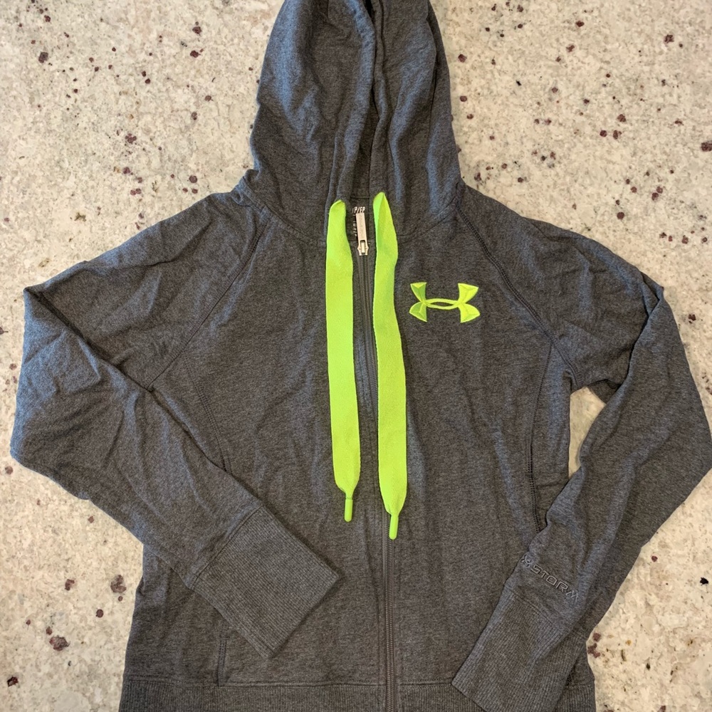 Never worn UA hooded zip up